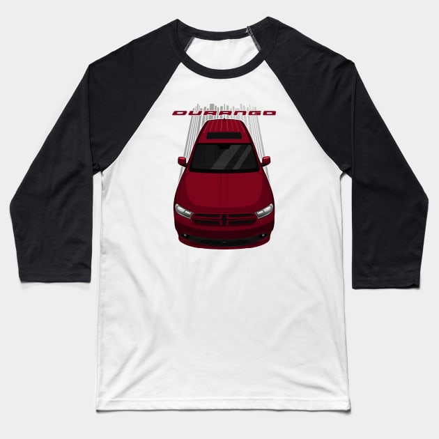 Dodge Durango 2014 - 2020 - Octane Red Baseball T-Shirt by V8social